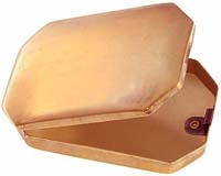 Tinder Box,
with hinged lid,
2-3/8" wide by 3-13/16" long, polished copper Tinder Box,
with hinged lid,
2-3/8" wide by 3-13/16" long, polished copper